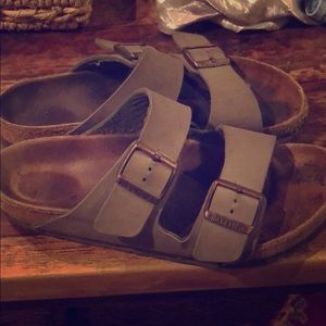 Classic grey Birkenstock’s